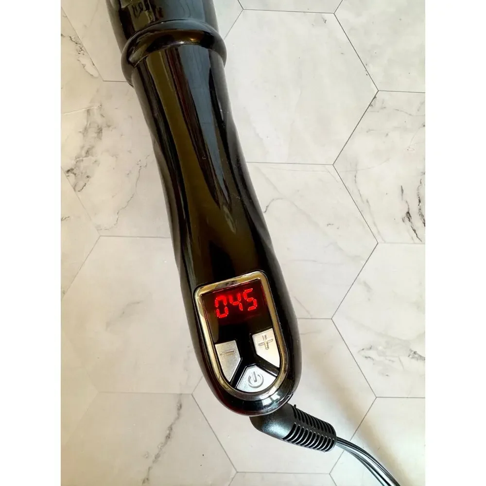 Curling Iron Automatic Rotating 1 in Wand Auto Hair Styling Iron 30s Heat